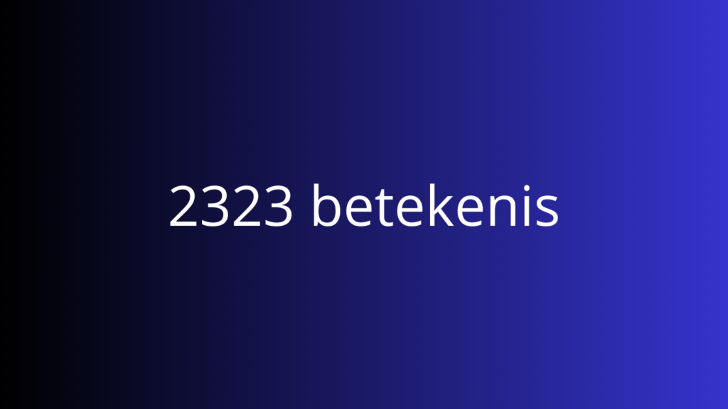 2323 betekenis